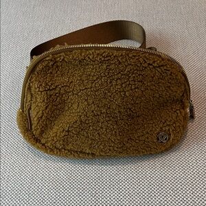 Lululemon Brown Fleece Belt Bag
